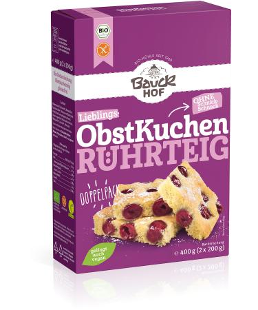 Bauckhof Fruit Cake Batter Gluten Free Organic (2 x 400 gr) 400 g (Pack of 2) - Buy Online on GoSupps.com