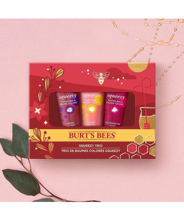 Burt's Bees Lip Care Stocking Stuffers Set - Berry Sorbet, Sweet Peach, Watermelon Rush - Buy Online on GoSupps.com