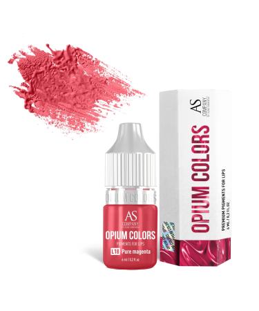 AS COMPANY L18-PURE MAGENTA ORGANIC Permanent Lip Make-Up Pigment 5 ml (OPIUM COLORS)