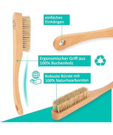 Keenon Sports Wood Climbing Brush - Best Bouldering Brush & Climbing Accessory - Ideal for Chalk Bag - Dense Natural Hair Bristles - Buy Online on GoSupps.com