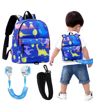 Accmor Toddler Harness Backpack Leash Baby Dinosaur Backpacks with Anti Lost Wrist Link Cute Mini Child Harnesses Leashes for Walking Keep Kids Close Back Pack Rope Tether Rein for Boys Girls(Blue) - Buy Online on GoSupps.com