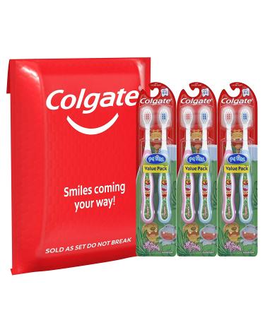 Colgate My First Baby & Toddler Toothbrush - Extra Soft (6 Count) | Gentle Oral Care - Buy Online on GoSupps.com