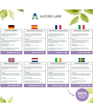  ALZURO LABS Alzuro Labs Turkesteron 10 000 mg | 20:1 Extract (500 mg) | 60 Vegan Softgels | High Strength | Lab Tested - Buy Online on GoSupps.com
