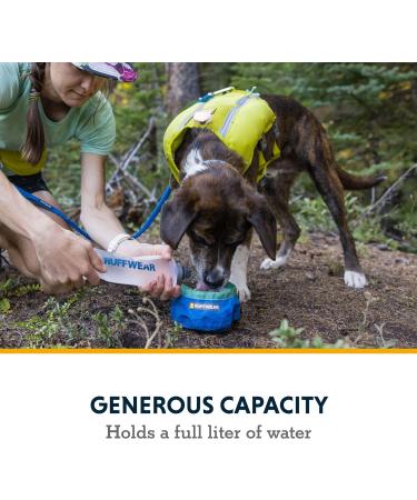 Ruffwear Trail Runner Bowl - Blue Pool | Best Portable Dog Bowl for Outdoor Adventures | International Shipping Available - Buy Online on GoSupps.com