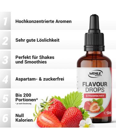 Sugar-Free Flavor Drops 50ml - Wehle Sports Butter Biscuit | Zero-Calorie Aroma for Quark Porridge & More - Tasty Drops Without Sugar - Buy Online on GoSupps.com