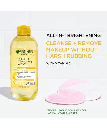 Garnier Micellar Cleansing Water With Hyaluronic Acid and Aloe Cleanses and Removes Makeup And Leaves Skin Replumped 400ml & Micellar Cleansing Water All-in-One Makeup Remover - Buy Online on GoSupps.com