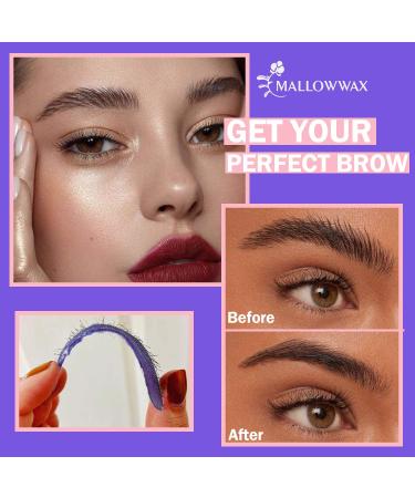 Mallowwax Hard Wax Beads - 1 LB Refill for Bikini Brazilian Wax - Lavender Scented Waxing Beads for Coarse Body Hair - Ideal for Eyebrow, Legs, and Underarms - Buy Online on GoSupps.com