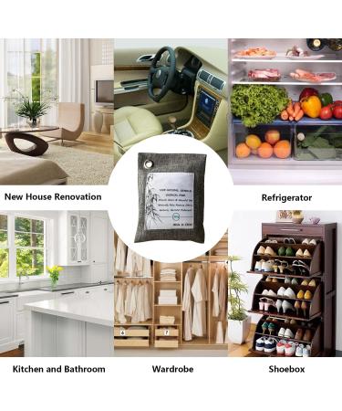 E-HORDE Natural Bamboo Charcoal Bags Air Purifying Bag Charcoal Odor Eliminators for Home Car Bedrooms Kitchen Bathroom Fridge Closet Shoes and Pet Areas (1) - Buy Online on GoSupps.com