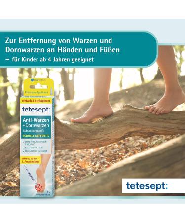 Tetesept Anti-Warts Treatment Pen - Fast & Effective Wart Removal for Hands & Feet - 2g - Buy Online on GoSupps.com