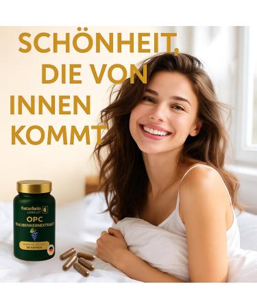  LEONARDINO NatuRhein LORELEY Germany OPC Grape Seed Extract - High Dosed from Premium Wine Grapes - 180 Vegan Capsules - Natural & Pure OPC - Lab Tested in - Buy Online on GoSupps.com