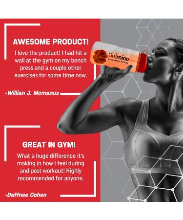 Oh!mino Muscle Synthesis Activator Tropical Splash Flavor | Amino Acids & Electrolytes Powder Supplement | Pre & Post Workout Recovery Drink - 40 Servings 280g (Caffeinated) by Oh!Nutrition - Buy Online on GoSupps.com