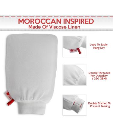 Exfoliating Spa Bath Glove and Scrubbing Mitt - 1 Pack - Buy Online on GoSupps.com