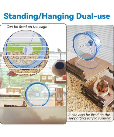 9In Hamster Wheel Adjustable Chinchilla Wheel Silent Spinner Hamster Wheel Hedgehog Mouse Wheel for Dwarf Syrian Gerbils Mice and Other Small Size Pet - Buy Online on GoSupps.com