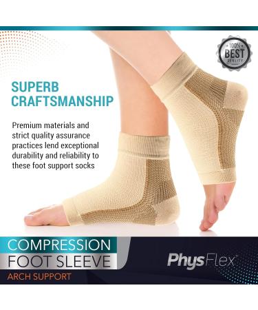 Compression Socks for Plantar Fasciitis & Achilles Tendonitis Relief - Ankle Sleeve for Heel Spurs Foot Swelling & Fatigue - Arch Support for Everyday Use - Buy Online on GoSupps.com