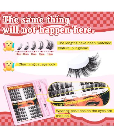 Eyelash Extension Kit Thick Lashes Individual Cluster DIY Lash Extension Kit for Beginner Russian D Curl Individual Eyelashes Kit with Cluster Lashes Glue Bond and Seal Eyelash Tweezers by Goddvenus I-lash cluster kit - Buy Online on GoSupps.com