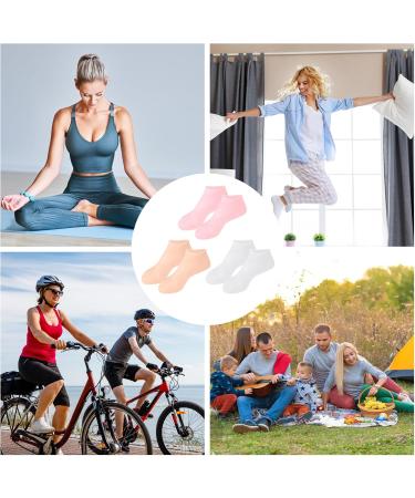 Silicone Moisturizing Socks Women Foot Spa Pedicure Silicone Socks Foot Mask Exfoliating Beach Protective Gel Socks Anti Slip Aloe Socks for Dry Cracked Feet Calluses Foot Care (Mixed) - Buy Online on GoSupps.com