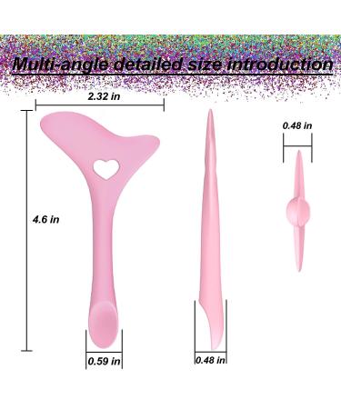 2pcs Silicone Eyeliner Stencils: Winged Tip & Eyebrow Pencil | Reusable & Multifunctional Eye Makeup Tool Kit - Pink - Buy Online on GoSupps.com