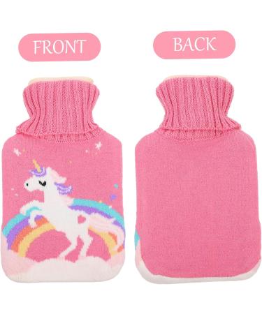 Lurrose Unicorn Hot Water Bottle Cover Set | Knitting Rubber Sack for Winter Warmth | International Shipping Available - Buy Online on GoSupps.com