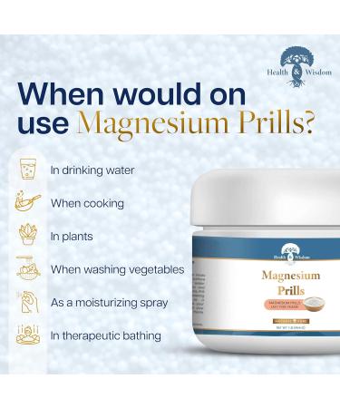 Health and Wisdom Magnesium Prills Kiln-Dried Magnesium Oxide Beads for Structured Thin Water Long-Lasting Reusable NSF/ANSI Certified Use for Drinking Cooking Bathing & Laundry - 3.17 oz 3.17 Ounce (Pack of 1) - Buy Online on GoSupps.com