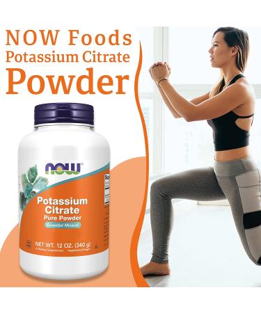 Now Foods Potassium Citrate 340g Vegan Powder - Lab-Tested Minerals - Gluten Free, Soy Free, Vegetarian - Buy Online on GoSupps.com