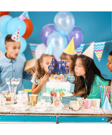 Gyufise 1Pc Happy Sweet 16 Cake Topper Blue Glitter Sweet 16 Birthday Cake Decoration Happy 16th Birthday Decorations for Girls Boys Party Supplies Blue 1pc - Buy Online on GoSupps.com