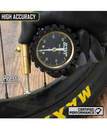 JACO MBX-60 Presta Tire Pressure Gauge for Bikes | Max 60 PSI | MTB & XC Series - Buy Online on GoSupps.com