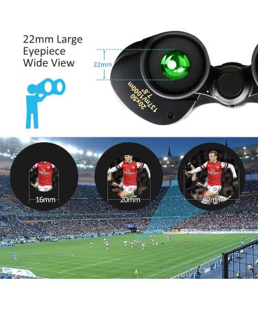 FULLJA 20x50 High Power Binoculars for Adults - Waterproof & Compact for Bird Watching, Concerts, Travel, Hiking - Clear Low Light Vision - Outdoor Sports - Buy Online on GoSupps.com