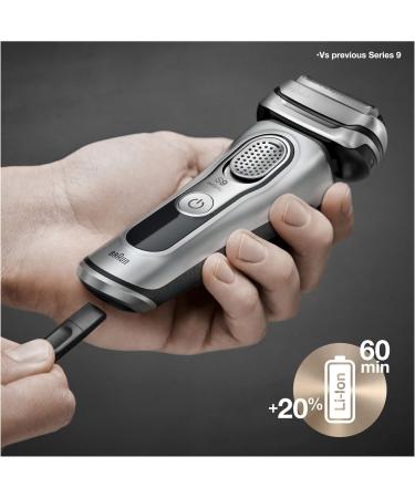 Braun Series 9 9376Cc Latest Generation Electric Shaver Rechargeable & Cordless Electric Razor for Men - Clean&Charge Station Fabric Travel Case 1 Count - Buy Online on GoSupps.com