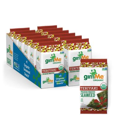 gimMe Snacks - Organic Roasted Seaweed - Teriyaki - (.35oz) - (Pack of 12) - non GMO, Gluten Free - Healthy on-the-go snack for kids & adults #2Teriyaki