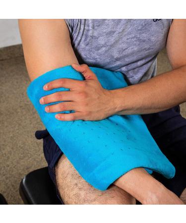 Cure Choice Large Electric Heating Pad for Back Pain Relief - Ultra Soft 12x24 with Storage Pouch - Muscle Cramps Heating Pad - Adjustable Temperature Settings & Safe Auto Shut - Blue - Buy Online on GoSupps.com