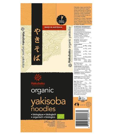 Buy Hakubaku Japanese Organic Yakisoba Noodles - 270g | Authentic Taste Fast International Shipping - Buy Online on GoSupps.com