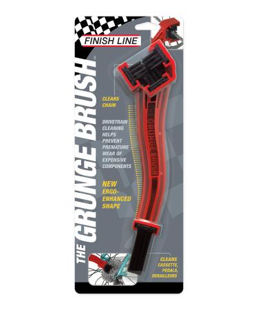 Finish Line Grunge Brush Chain + Gear Cleaning Tool Red One Size - Buy Online on GoSupps.com