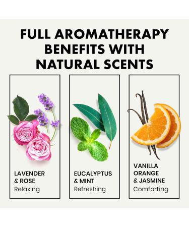Scented Aromatherapy Shower Bombs 6 Pack with Natural Essential Oils - Relaxation & Stress Relief - Lavender, Eucalyptus, Rose, Mint - 100% Vegan - Buy Online on GoSupps.com