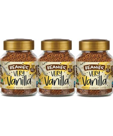 Beanies Very Vanilla Flavoured Instant Coffee 50g Value 3 Pack