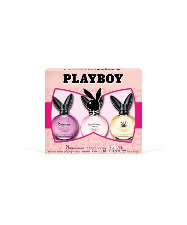 Playboy Female Playboy Omni Female 3pc Set - 1.3 Ounce Eau De Toillette X 3 (Wild Queen Sexy) 3.9 Ounce 1.3 Ounce (Pack of 3)