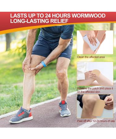 Pain Relief Patch - 20 Patches for Knee, Muscle, Joint, Neck Pain - 8H Natural Relief Plaster - Buy Online on GoSupps.com