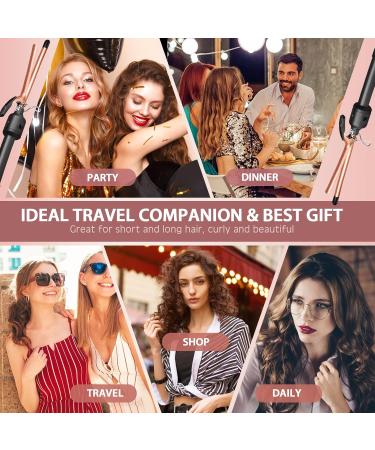 Hyadry 13mm Ceramic Curly Winder - Antistatic Tourmaline Curling Rod & Adjustable Temperature Curler - Buy Online on GoSupps.com