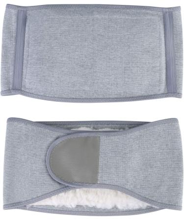 Qchomee Winter Thicken Cashmere Waist Warmer Band Thermal Abdominal Binder Stomach Lumbar Back Support Brace Wrap Belt Kidney Pain Relief Recovery for Women Men Waistline 34-43inch Grey - Buy Online on GoSupps.com