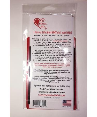 Emergency File of Life - Personal Health Information for Responders | Medical Info Organizer - Buy Online on GoSupps.com