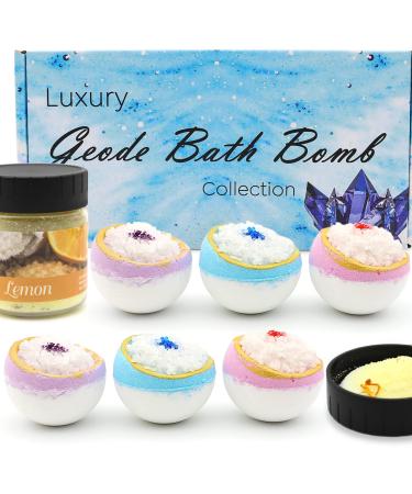 Lovelyduo Shower Steamers Aromatherapy 7 Pack Bath Bombs Essential Oils Gift Set for Women Men Self Care and Relaxation and Easter Basket Stuffers 6 + 1 Shower Steamers Bath Bombs