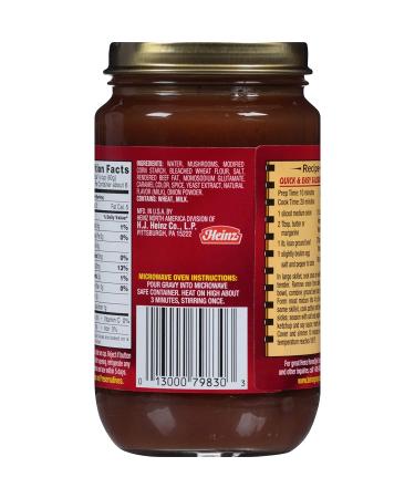 Heinz Homestyle Mushroom Gravy 12 oz Jars - Pack of 12 | Delicious and Savory Gravy for Your Meals - Buy Online on GoSupps.com