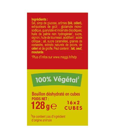 Maggi Bouillon KUB OR l'Original (32 cubes) -128g - Buy Online on GoSupps.com