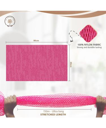 Premium Blue African Bath Sponge - Long Exfoliating Body Scrubber & Back Scrubber for Daily Use - Buy Online on GoSupps.com