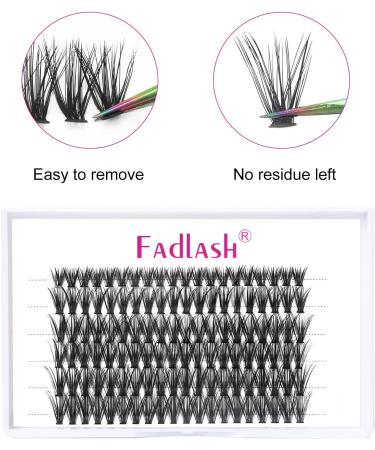 Fadlash Cluster Eyelashes Extension 10mm - 40D 0.07mm D Curl | DIY Individual Lashes for Self-Application - Buy Online on GoSupps.com