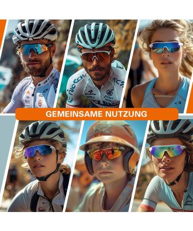 Suoso Polarized Sports Glasses for Men & Women - UV400 Protective Cycling Fishing & Skiing Sunglasses - Black/Gray MTB Racing Eyewear - Buy Online on GoSupps.com