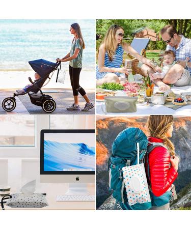 Eco-Friendly Gajicu Travel Containers - 4 Pack Reusable Wet Wipe Dispenser for Baby & Cleaning Towels - Buy Online on GoSupps.com