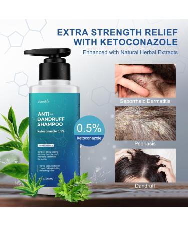 Ketoconazole Shampoo for Dandruff - Extra Strength Antifungal Treatment for Men & Women | Psoriasis & Dermatitis Care - Buy Online on GoSupps.com