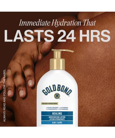 Gold Bond Healing Moisturizing Lotion 400ml Pump Bottle Healing Body Lotion With Aloe to Soothe and Hydrate Extremely Dry and Rough Skin - Buy Online on GoSupps.com