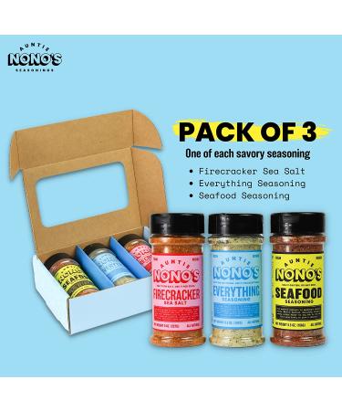 Auntie Nono's Savory Sampler Set - Gourmet Seasonings for Fish, Shrimp, Chicken & More - Buy Online on GoSupps.com