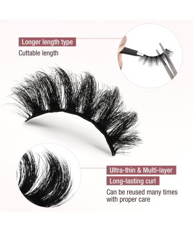 REDRIVER 9D Cat Eye False Eyelashes - 7 Pairs, Natural Wispy Long Strip, 3 Styles, Reusable Faux Mink Lashes - Buy Online on GoSupps.com